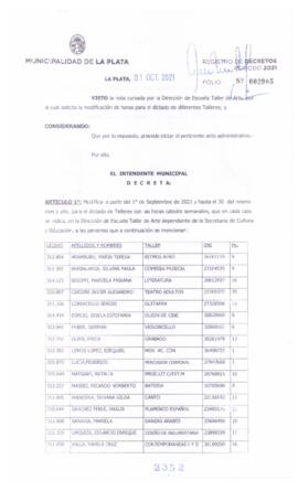 Decreto nº 2352 de 2021, GARRO, Julio cesar