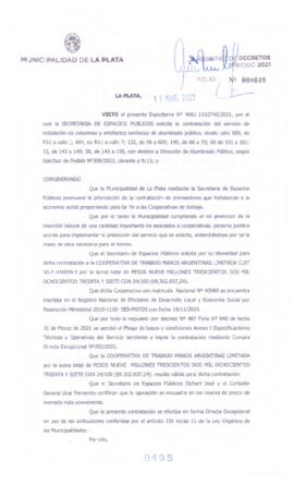Decreto nº 495 de 2021, GARRO, Julio cesar