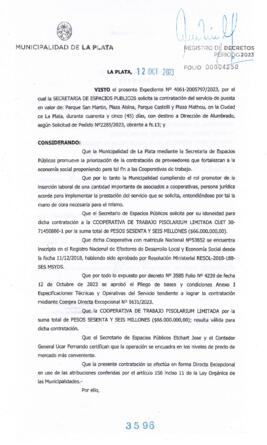 Decreto nº 3596 de 2023, GARRO, Julio cesar