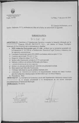 Ordenanza nº 9932 de 2005