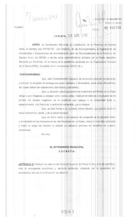 Decreto nº 541 de 2020, GARRO, Julio cesar