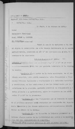 Ordenanza n° 3918 de 1974