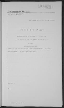 Ordenanza n° 1242 de 1948
