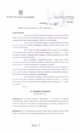 Decreto nº 1488 de 2021, GARRO, Julio cesar