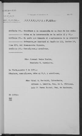 Ordenanza n° 1634 de 1949