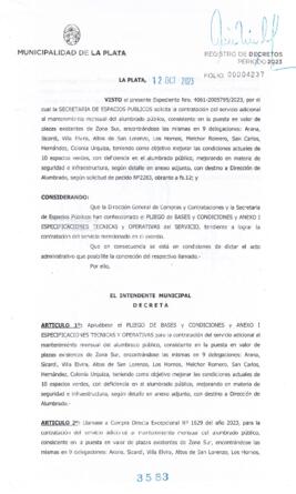 Decreto nº 3583 de 2023, GARRO, Julio cesar