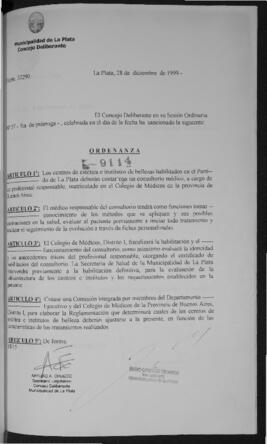 Ordenanza n° 9114 de 1999