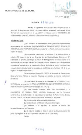 Decreto nº 406 de 2025, ALAK, Julio Cesar