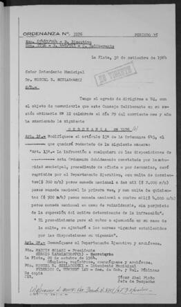 Ordenanza n° 3176 de 1964