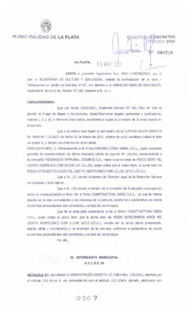 Decreto nº 567 de 2021, GARRO, Julio cesar