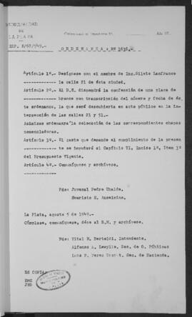 Ordenanza n° 1636 de 1949
