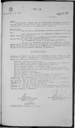 Ordenanza n° 4887 de 1981