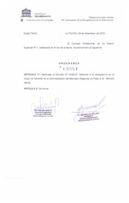 Ordenanza nº 12551 de 2023