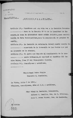Ordenanza n° 1575 de 1949