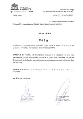 Ordenanza nº 12428 de 2023