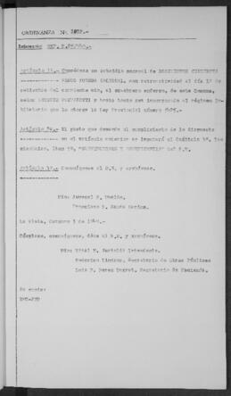 Ordenanza n° 1812 de 1949