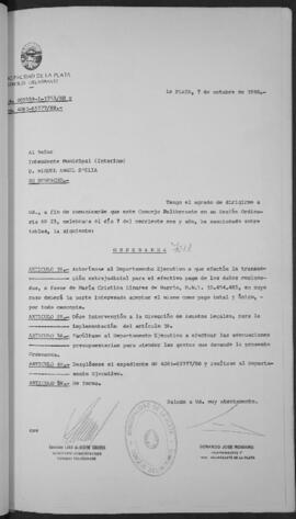 Ordenanza n° 7018 de 1988