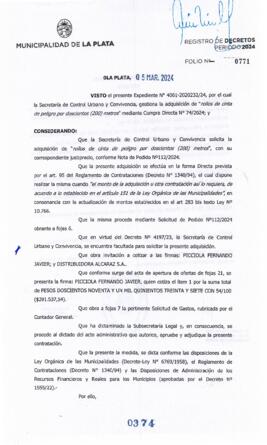 Decreto nº 374 de 2024, ALAK, Julio Cesar