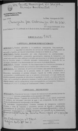 Ordenanza n° 9169 de 2000