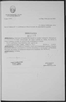 Ordenanza n° 9300 de 2001