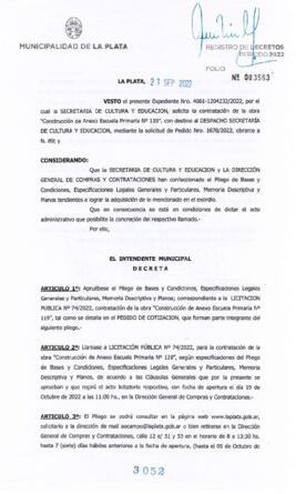 Decreto nº 3052 de 2022, GARRO, Julio cesar