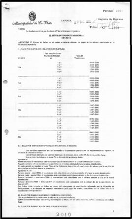 Decreto n° 2010 de 2005, Alak, Julio Cesar