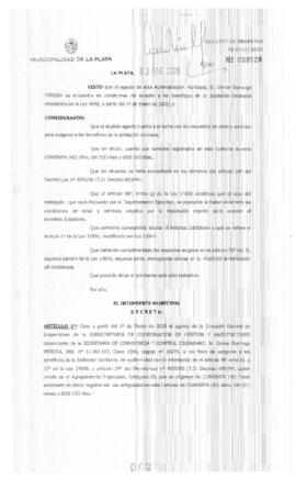 Decreto nº 27 de 2020, GARRO, Julio cesar