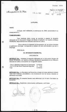 Decreto n° 820 de 2005, Alak, Julio Cesar