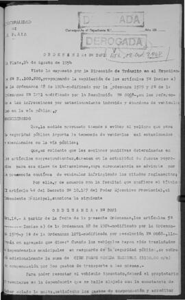 Ordenanza n° 2021 de 1954