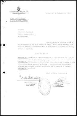 Ordenanza n° 5781 de 1984
