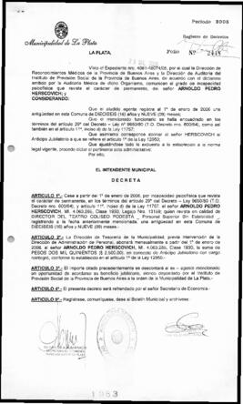 Decreto n° 1983 de 2005, Alak, Julio Cesar
