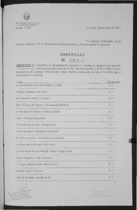 Ordenanza n° 9559 de 2003