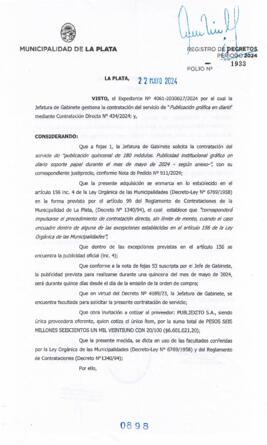 Decreto nº 898 de 2024, ALAK, Julio Cesar