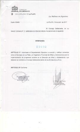 Ordenanza nº 11492 de 2017