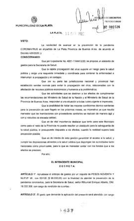 Decreto nº 437 de 2020, GARRO, Julio cesar