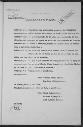 Ordenanza n° 1507 de 1949