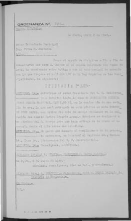 Ordenanza n° 1352 de 1949