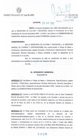 Decreto nº 1469 de 2023, GARRO, Julio cesar