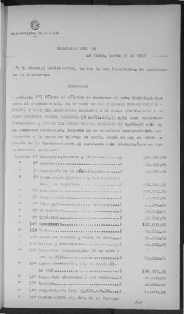 Ordenanza n° 0024 de 1927
