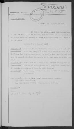 Ordenanza n° 4327 de 1976