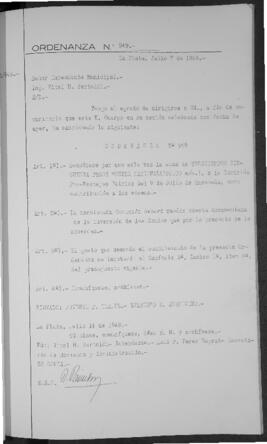 Ordenanza n° 949 de 1948