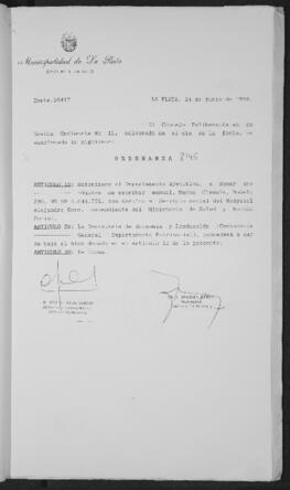 Ordenanza n° 8145 de 1993