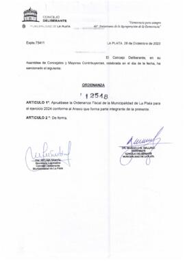 Ordenanza nº 12548 de 2023