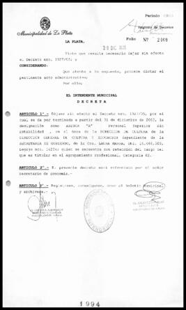 Decreto n° 1994 de 2005, Alak, Julio Cesar