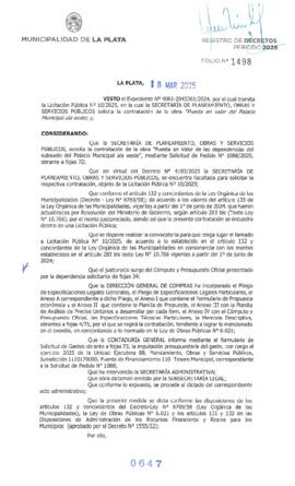 Decreto nº 647 de 2025, ALAK, Julio Cesar
