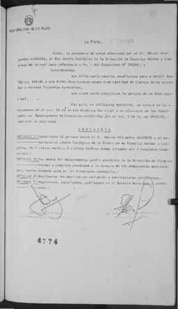 Ordenanza n° 4774 de 1980