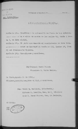 Ordenanza n° 1653 de 1949