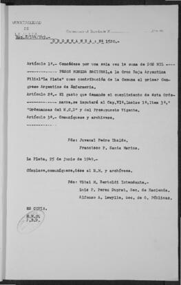 Ordenanza n° 1520 de 1949