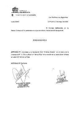 Ordenanza nº 11933 de 2020