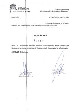 Ordenanza nº 12411 de 2023